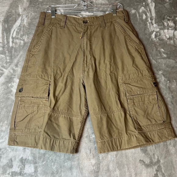 Levi's Other - Levi's Men's Cargo Shorts Khaki Tan Size 32 Utility Pockets Relaxed Fit